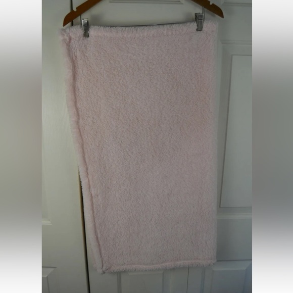 Mini Muffin Pink Owl Baby Blanket Green Flowers Plush Soft Lovey - Picture 5 of 7